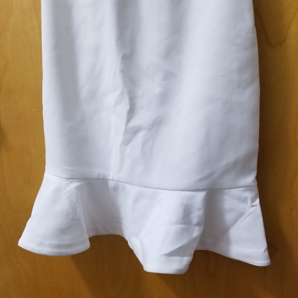 LIKELY WHITE SLEEVELESS BECKETT RUFFLE - Picture 8 of 15